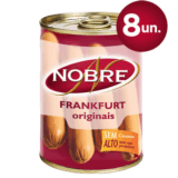 NOBRE -SALSICHAS - 8 UNIDADES - LATA - 350G