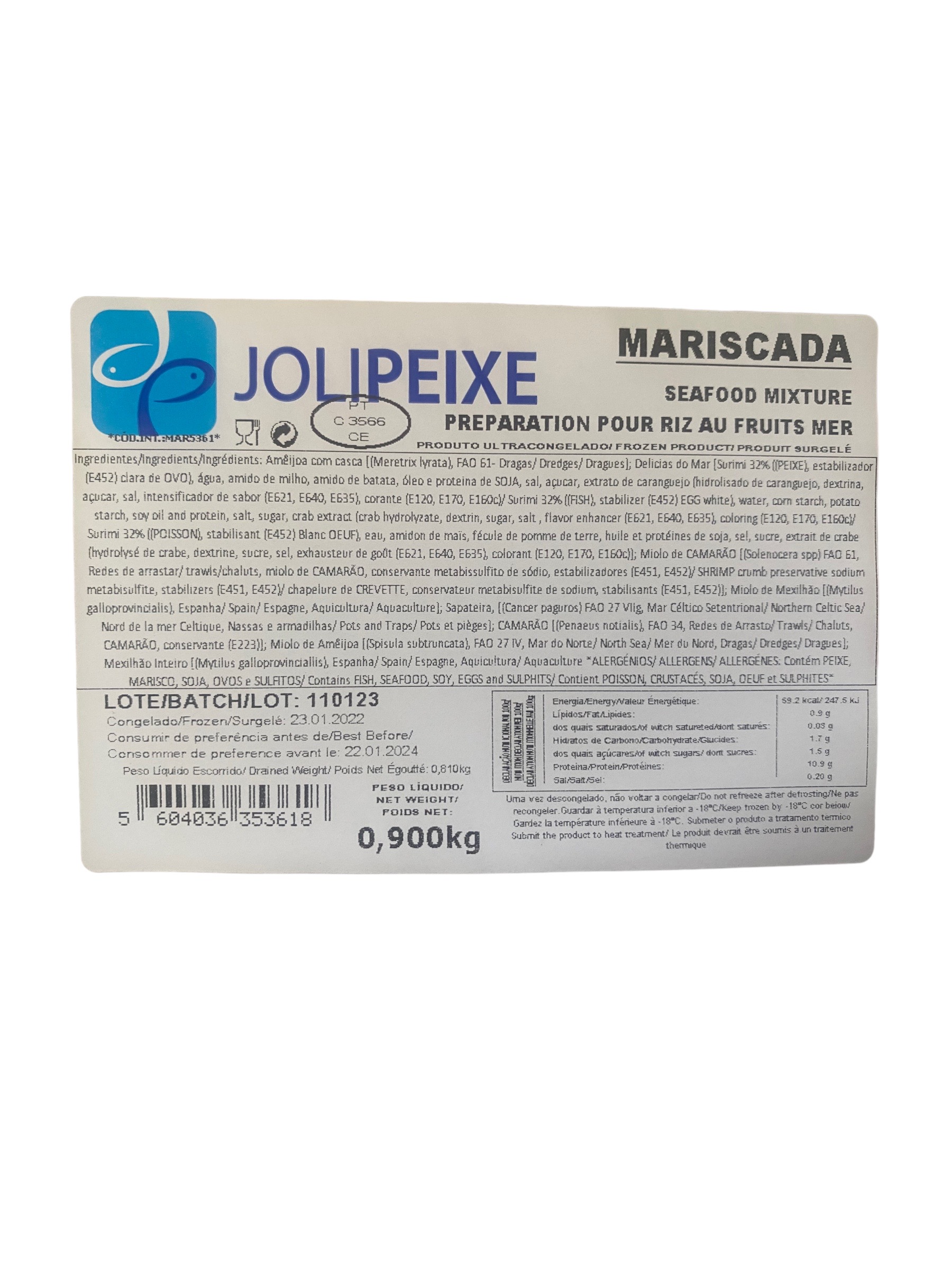 JP - MARISCADA - CONGELADO - 900G – Image 2