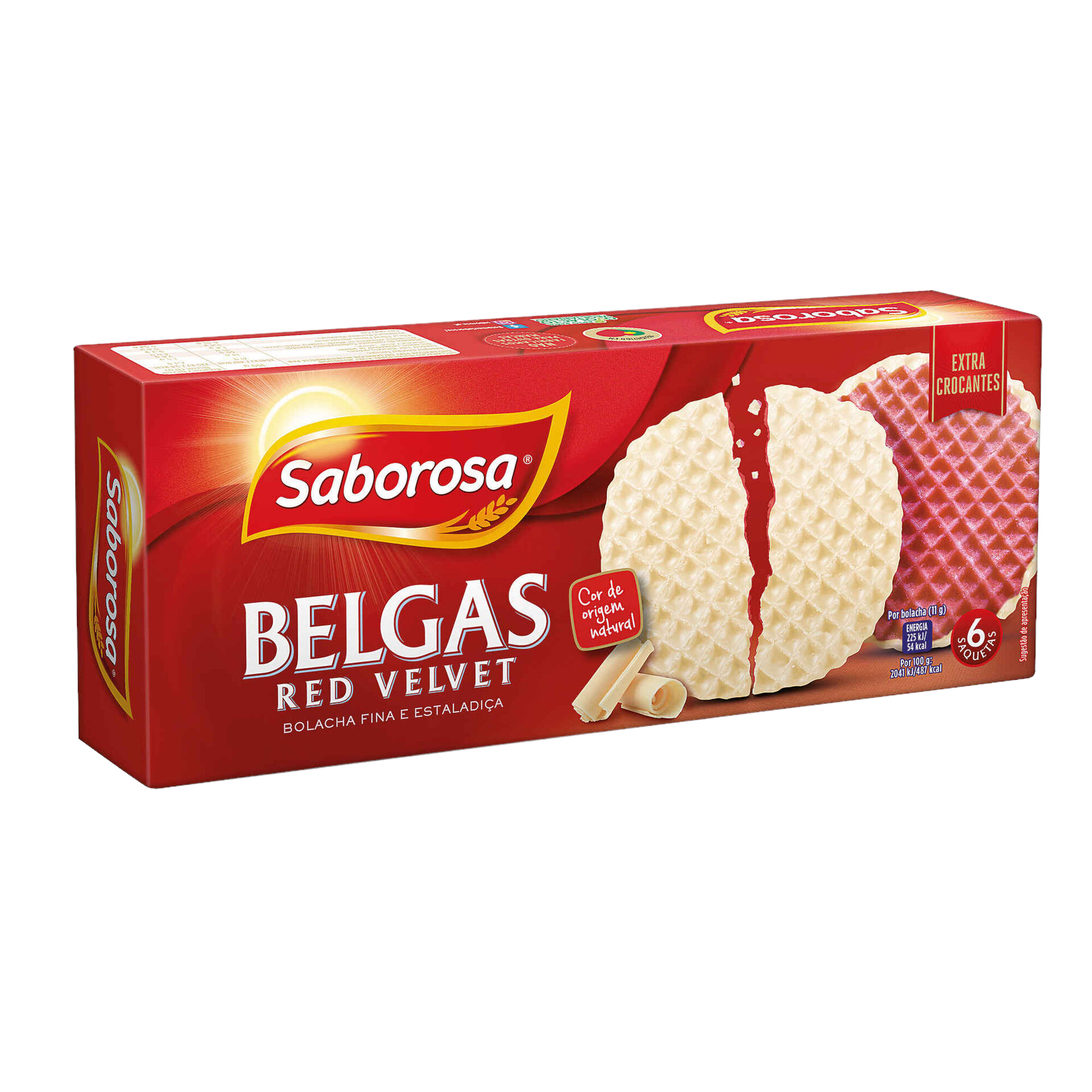 BELGAS - RED VELVET - EXTRA CROCANTES - SABOROSA - 198G