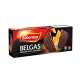 BELGAS - BISCUIT FIN - ENROBé DE CHOCOLAT NOIR ET ORANGE - 205G