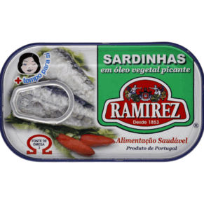 Ramirez Sardines à l'huile végétale épicée 125g