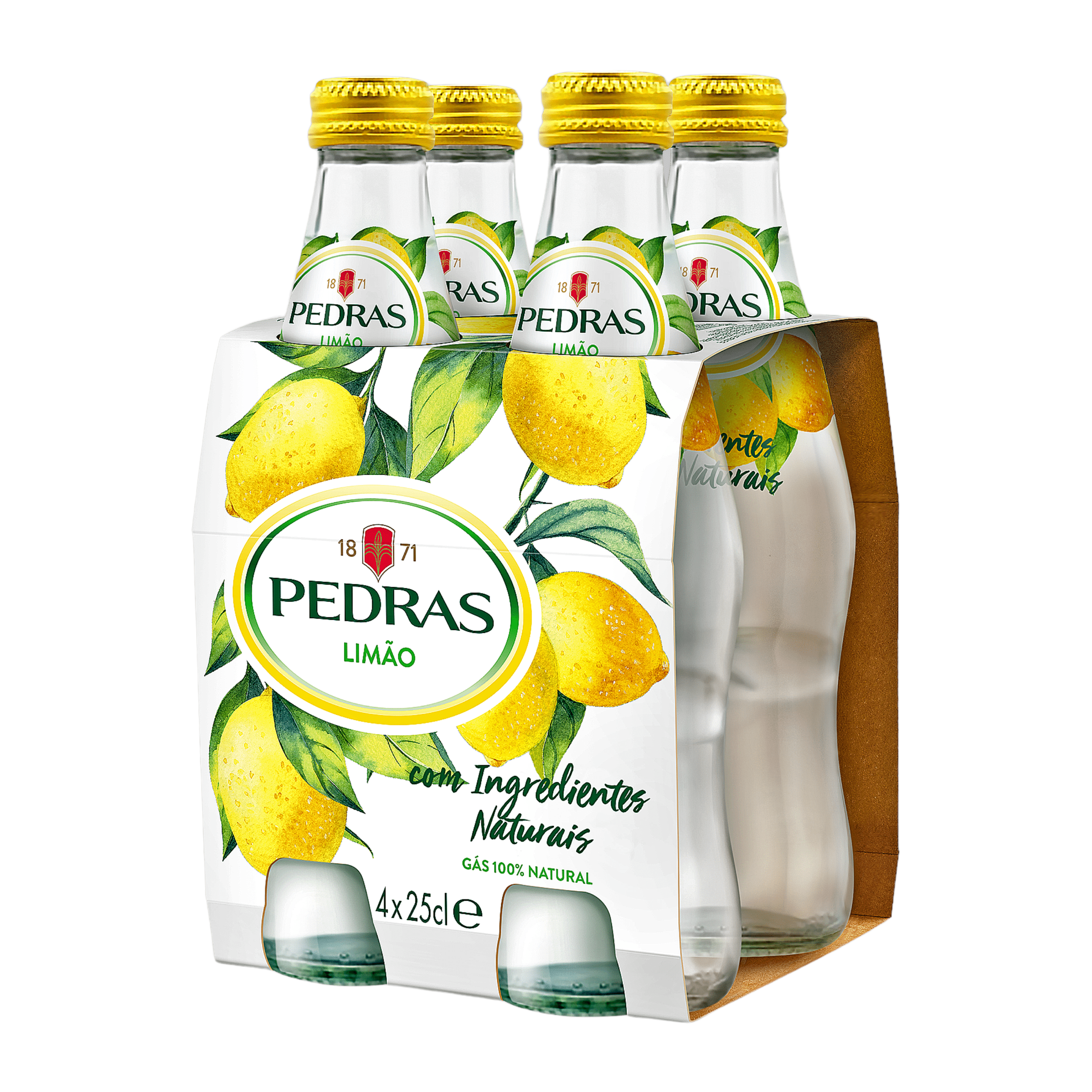 Água com Gás Limão Pedras Salgadas 4 x 25 cl ( 1000ml )