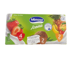 Mimosa Yogourt aux Arômes - Fraise - Noix de Coco - MultiFruits - Pack Family 960g ( 8 x 120g )