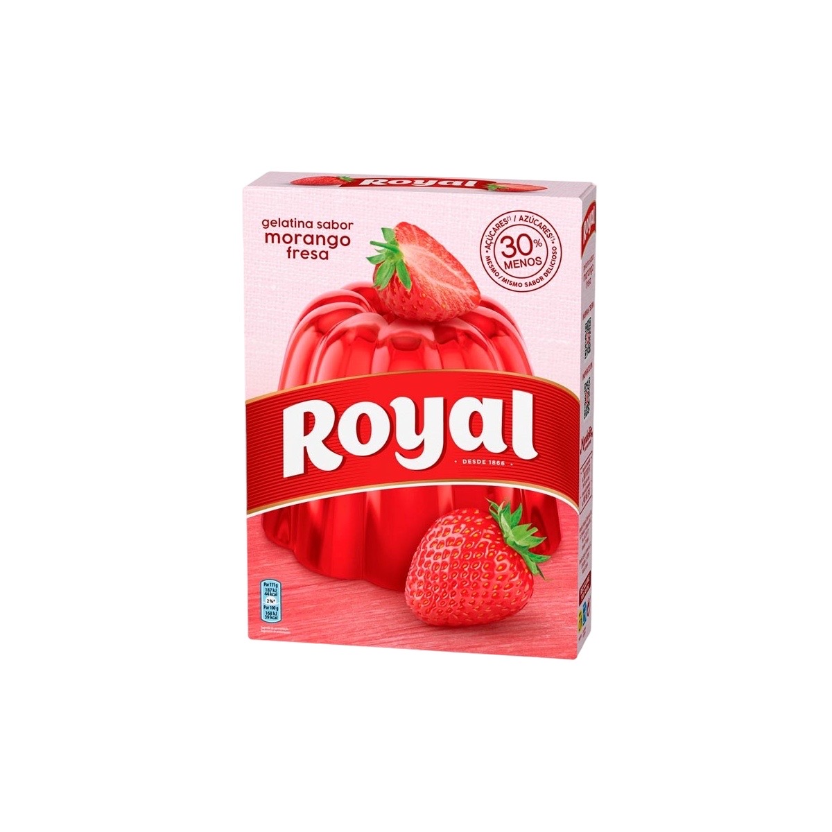 Gelatina em Pó de Morango Royal 114 g
