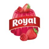 Gelatina em Pó de Morango e Framboesa Royal 114 g