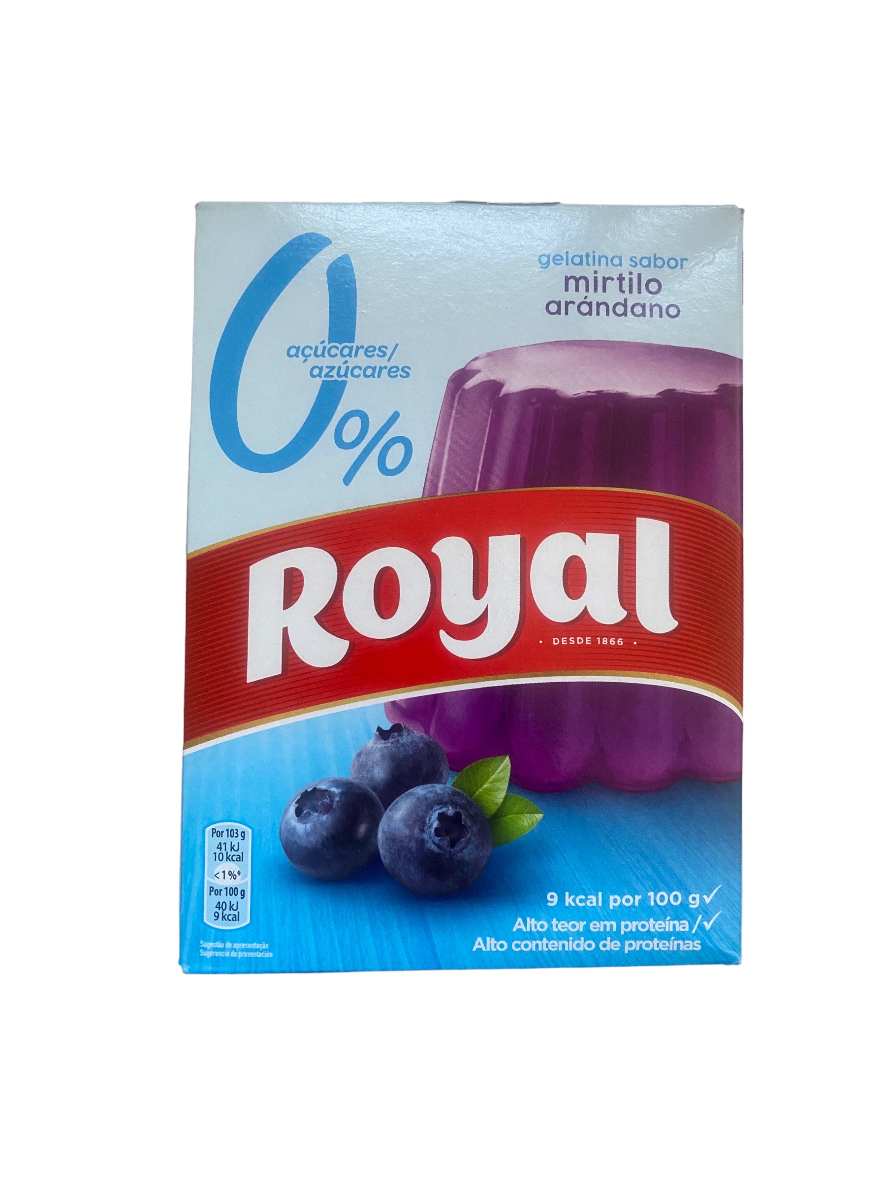 Gélatine Royal de Myrtille Zero Sucre 31g