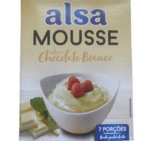 Mousse de Chocolate Branco com Pepitas Alsa 133 g