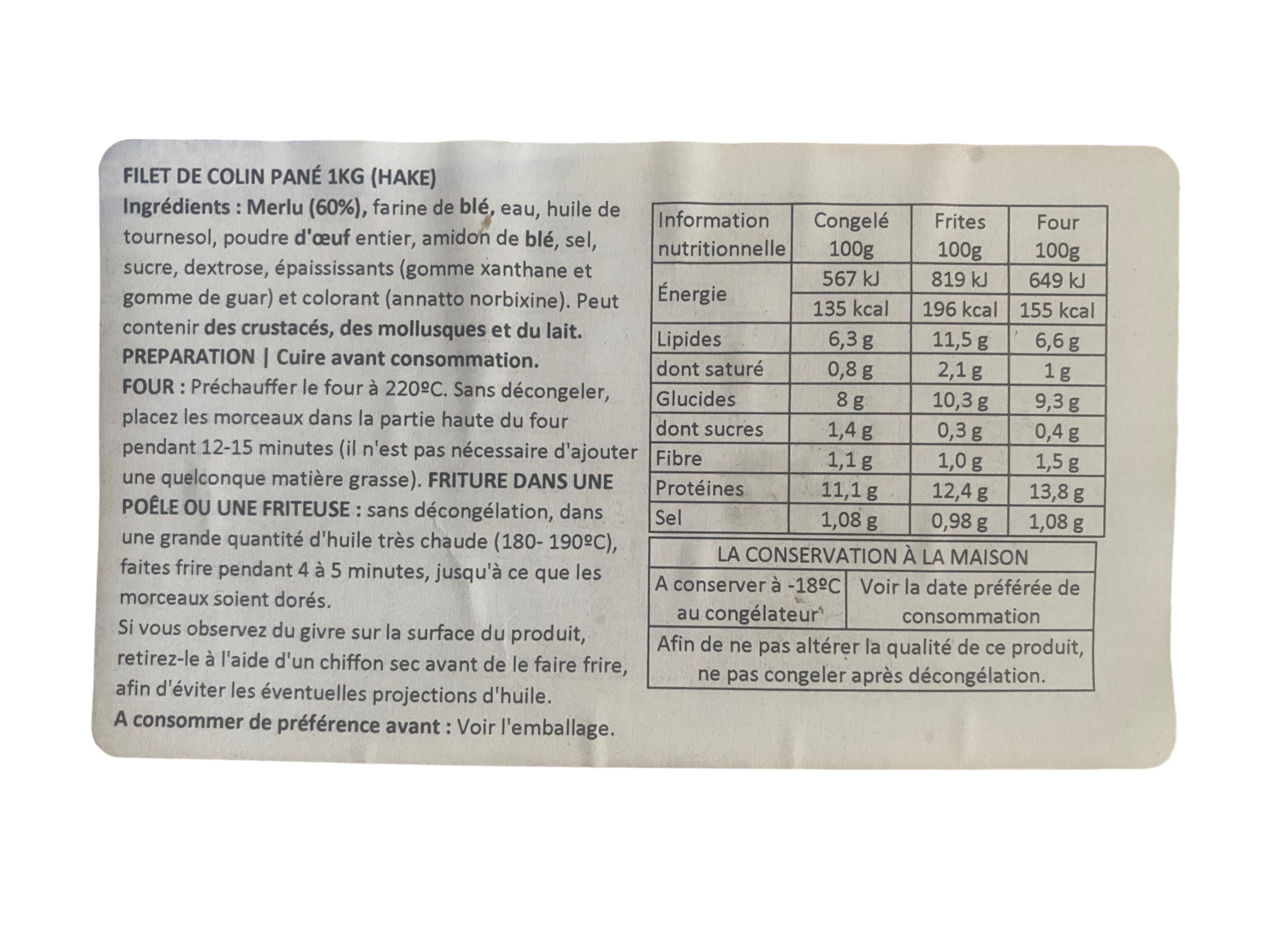 Filet De Pescada Panado- Pescanova 1kg -Congelado – Image 2